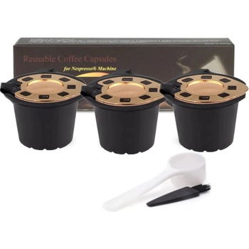 Комплект 3 броя капсули за многократно ползване съвместими с кафемашини Неспресо Gen. 2 (GEN2-3NESP)