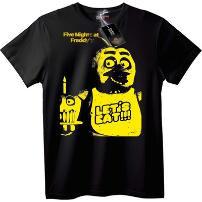 NOONEBRAND Тениска FNAF Да похапнем - XXS, Black