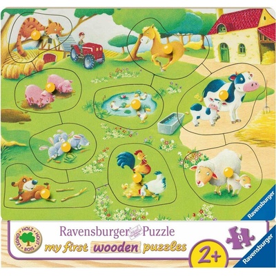 Ravensburger dřevěná vkládačka zvířátka na farmě