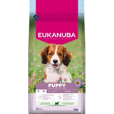 Eukanuba Premium Nutrition Puppy Small & Medium Breed jahňacie a ryža 12 kg
