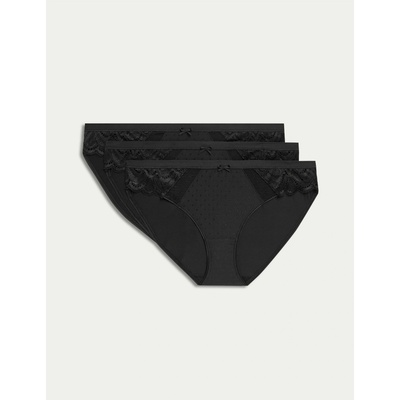 Marks & Spencer Бикини с дантела Amelia, 3 пакета Marks & Spencer Black Marks & Spencer | Cheren | ЖЕНИ | XS