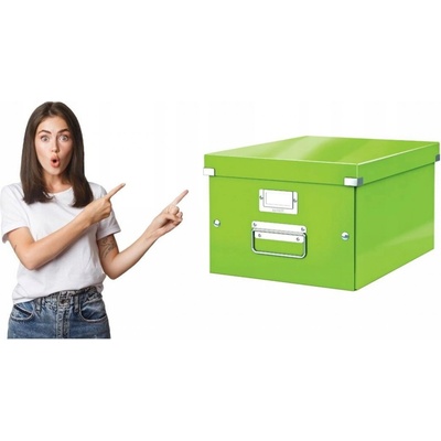 Leitz Střední univerzální krabice Click & Store, Zelená
