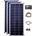 Solartronic Соларна система 300W, 3x100W соларни панели, 12V, 20A контролер за зареждане (300M30)