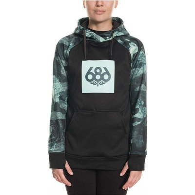 686 Cora Bonded Flc Pullover Crystl Green Camorose