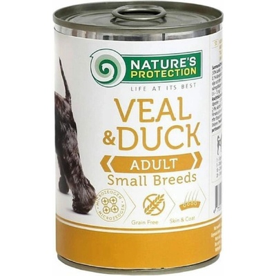 Nature's Protection Dog Adult Small Breeds telecí kachna 400 g