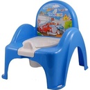 Tega Baby detský nočník s poklopom autíčka - hrajúci Modrá
