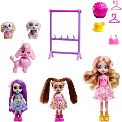 Mattel Enchantimals Family set - psy HNV26