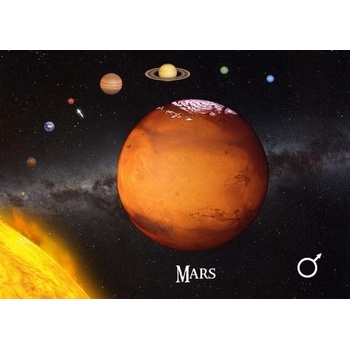 3D pohlednice Mars