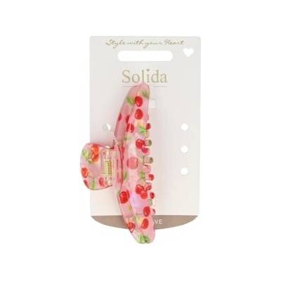 Solida Haarklammer Acryl rosa Sponky do vlasů Unisex 1 ks