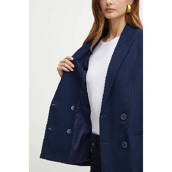 Twinset Сако Twinset в тъмносиньо с двуредно закопчаване с десен 242TP2150 (242TP2150)