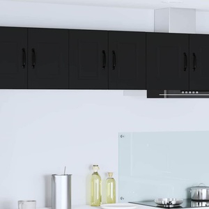vidaXL Стенен шкаф PORTO Черно 30 x 31 x 40 см Инженерна дървесина (885207)