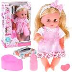 Jokomisiada Baby doll long hair potty pacifier talks crying pees ZA4646
