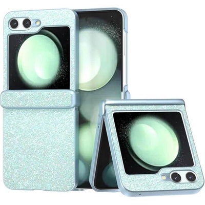 GKK Калъф с Изящна Декорация за Samsung Z Flip 7 FE/Z Flip 6, Glitter Case, Зелен (59066011005276)