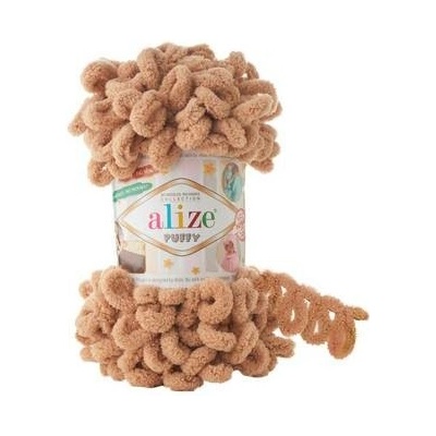 Příze Alize Puffy 02 - hořčicová