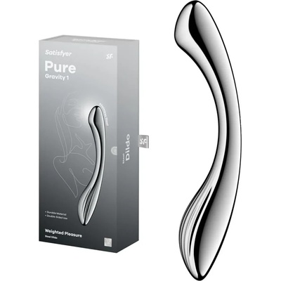 Метално дилдо с два стимулиращи края, 20см. - Steel Dildo Pure Gravity 1 (D-244933)