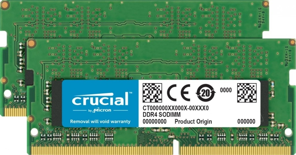 crucial sodimm ddr4 32gb 2x16gb 2666mhz cl19 ct2k16g4s266m