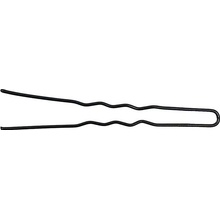 Waved hair pin - 65 mm 20 ks farba Black