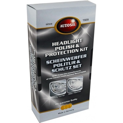 Autosol Headlight Polish & Protection Kit