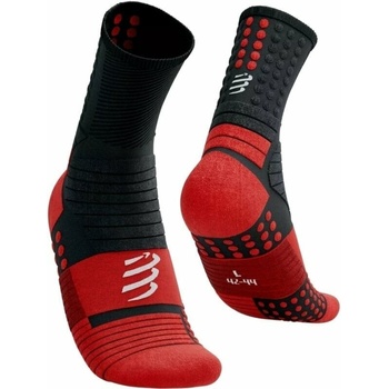 Compressport Pro Marathon Socks Black/High Risk Red