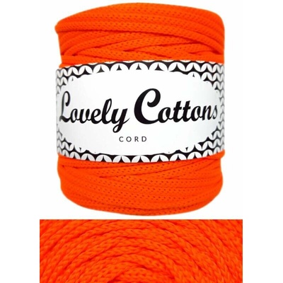 Polyesterová šňůra Lovely Cottons 3mm - neon oranžová