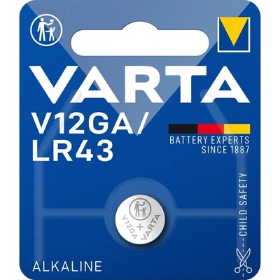 VARTA LR43 (V12GA) батерия за фотоапарати и калкулатори 1бр/блистер (4278101401) (4278101401)