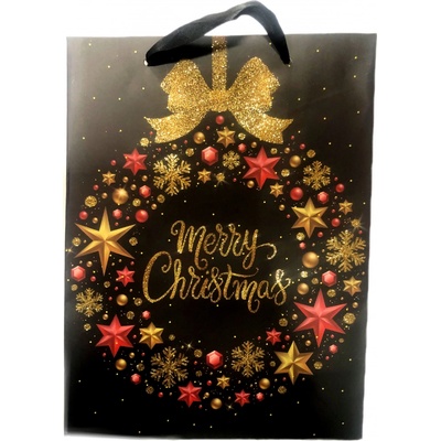 Darková taška vanočni "Merry Christmas venoček" 18*23*8cm