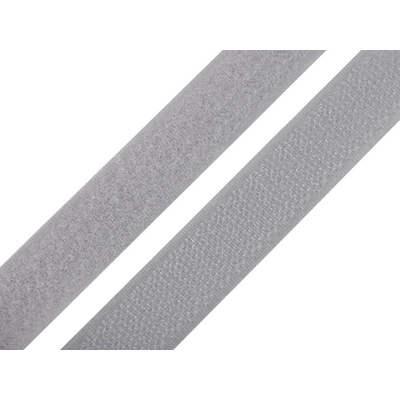 Prima-obchod Suchý zip háček + plyš šíře 20 mm, barva (134) šedá holubí