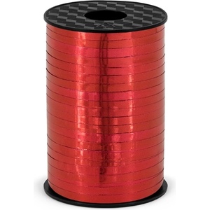 PartyDeco Червена металик лента за балони 225 м