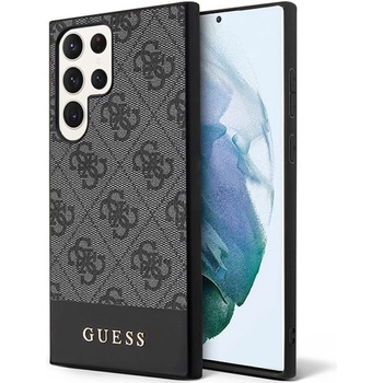Image 1 of GUESS Гръб Guess PU 4G Stripe Case за Samsung Galaxy S24 Ultra - Сив