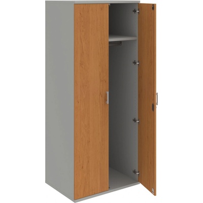 SZR 5 80 61 – Skříň šatní dvéřová 192 × 80 cm, hl. 60 cm - Šedá , Šedá , USH – hranatá – Zboží Dáma