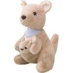 LEAN Toys Плюшена играчка Lean Toys - Кенгуру с бебе, 23 cm, бежово (22160) - baby