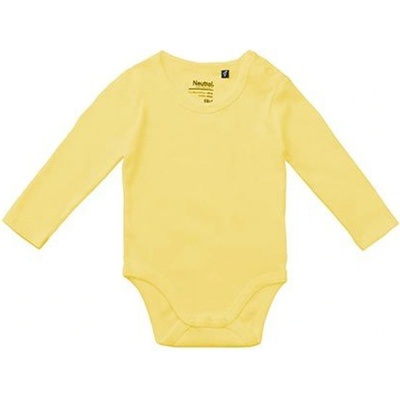Neutral Dojčenské body s dlhým rukávom NE Dusty Yellow