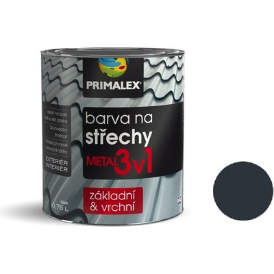 Primalex Metal 3v1 Farba na strechy 2,5L metal grafitová