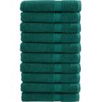 vidaXL Премиум кърпи за сауна SOLUND 10 бр зелени 80x200см 600 gsm (137340)