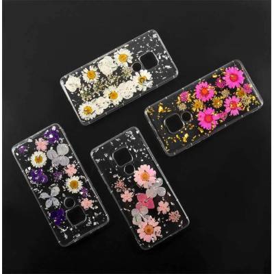 4smarts Soft Cover Glamour Bouquet - силиконов (TPU) калъф с цветя за Huawei Mate 20 (бял)