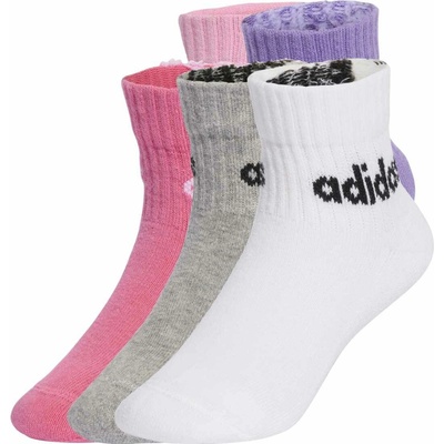adidas Chlapčenské ponožky KIDS LINEAR ANKLE 5P Mix Čierna