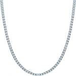 SAVICKI Тенис колие, бяло злато 585, бели сапфири 5.840ct 3.0 мм 42 см