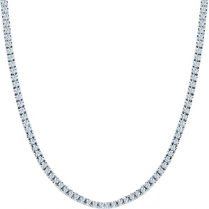 SAVICKI Тенис колие, бяло злато 585, бели сапфири 5.840ct 3.0 мм 42 см