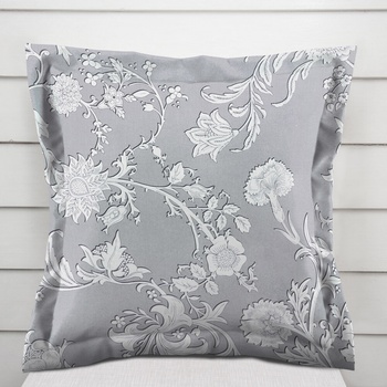 Biante PM-046 s lemom zámocké kvety na svetlo sivom 35 x 45 cm