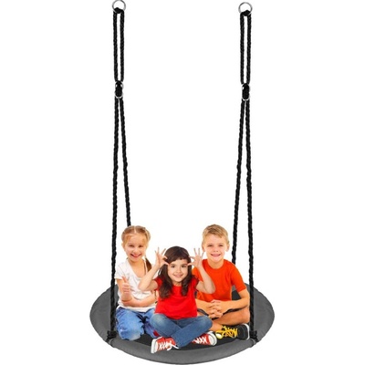 Springos Zahradní houpačka 110 cm SN027 ČAPÍ HNÍZDO šedá