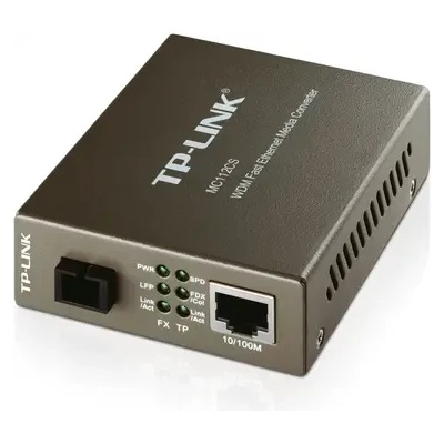 TP-Link Конвертор TP-LINK MC112CS, 10/100M RJ45 към 100M SM SC влакно, Tx1310/ Rx1550nm, (MC112CS)