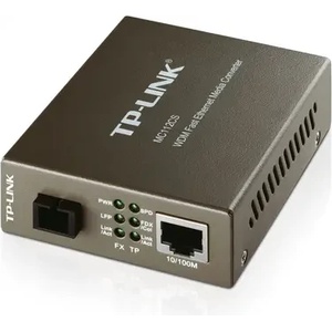 TP-Link Конвертор TP-LINK MC112CS, 10/100M RJ45 към 100M SM SC влакно, Tx1310/ Rx1550nm, (MC112CS)