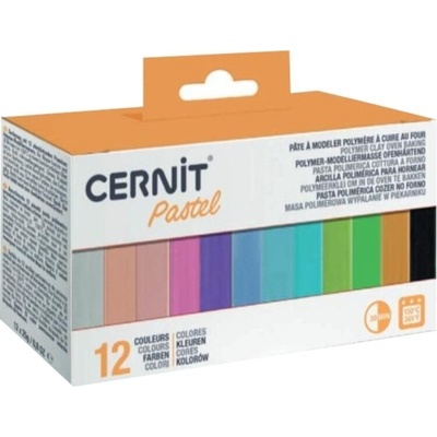 Cernit Polymer Clay Kit Полимерна глина Pastel 12 x 25 g (CEASS002C)