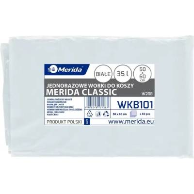 Merida sáčky LDPE 25µm 35l 50ks bílé