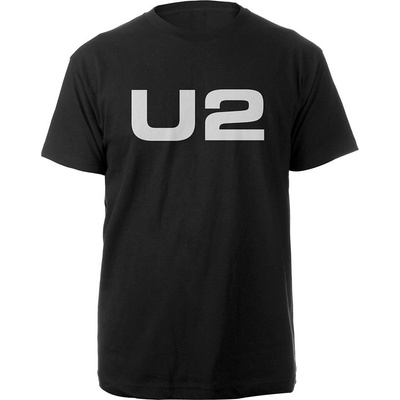 U2 tričko Logo čierna