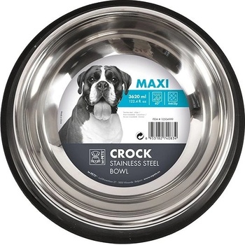 M-Pets Crock Miska antikorová s gumou Maxi 3,62 l