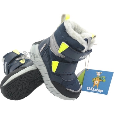 D.D.Step Detské zimné topánky F651 310M ROYAL BLUE