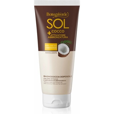 Bottega Verde Sol Cocco sprchový a kúpeľový gél po opaľovaní 200 ml