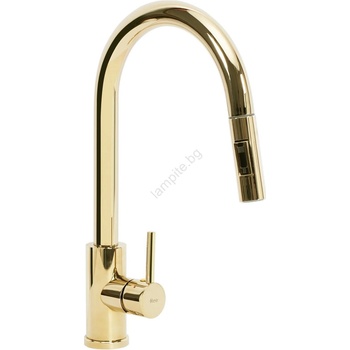 Rea Rea-b0669 - Кухненски смесител с изтегляща се душ-слушалка fresh 39, 5 см златист (re0118)