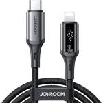 JOYROOM IPAD / IPAD 2 / IPAD 3-то поколение JOYROOM STARFLIGHT A60 кабел за данни Type-C - Lightning, 120 см, ЧЕРЕН S-A60 C-L 30W 1.2M ЧЕРЕН (S-A60 C-L 30W 1.2M BLACK)